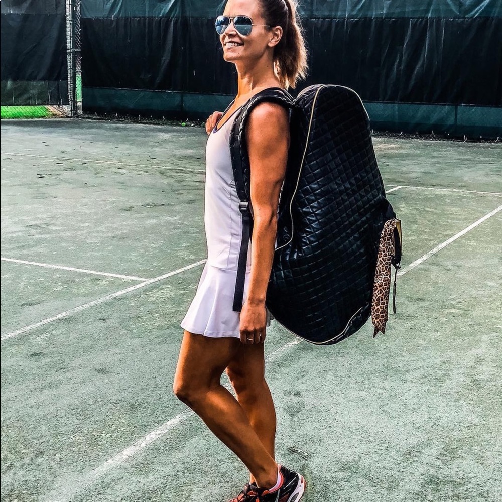 Tennis Racquet Bag - Matte Black Waffle Print - BRAND NEW! - Picture 10 of 16